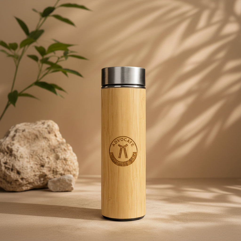 Premium Advocate Engraved Bamboo Bottle