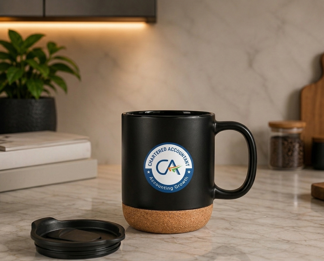 Premium Chartered Accountant Matt Black Ceramic Mug