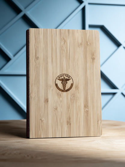 Premium  Doctor Engraved Bamboo Diary