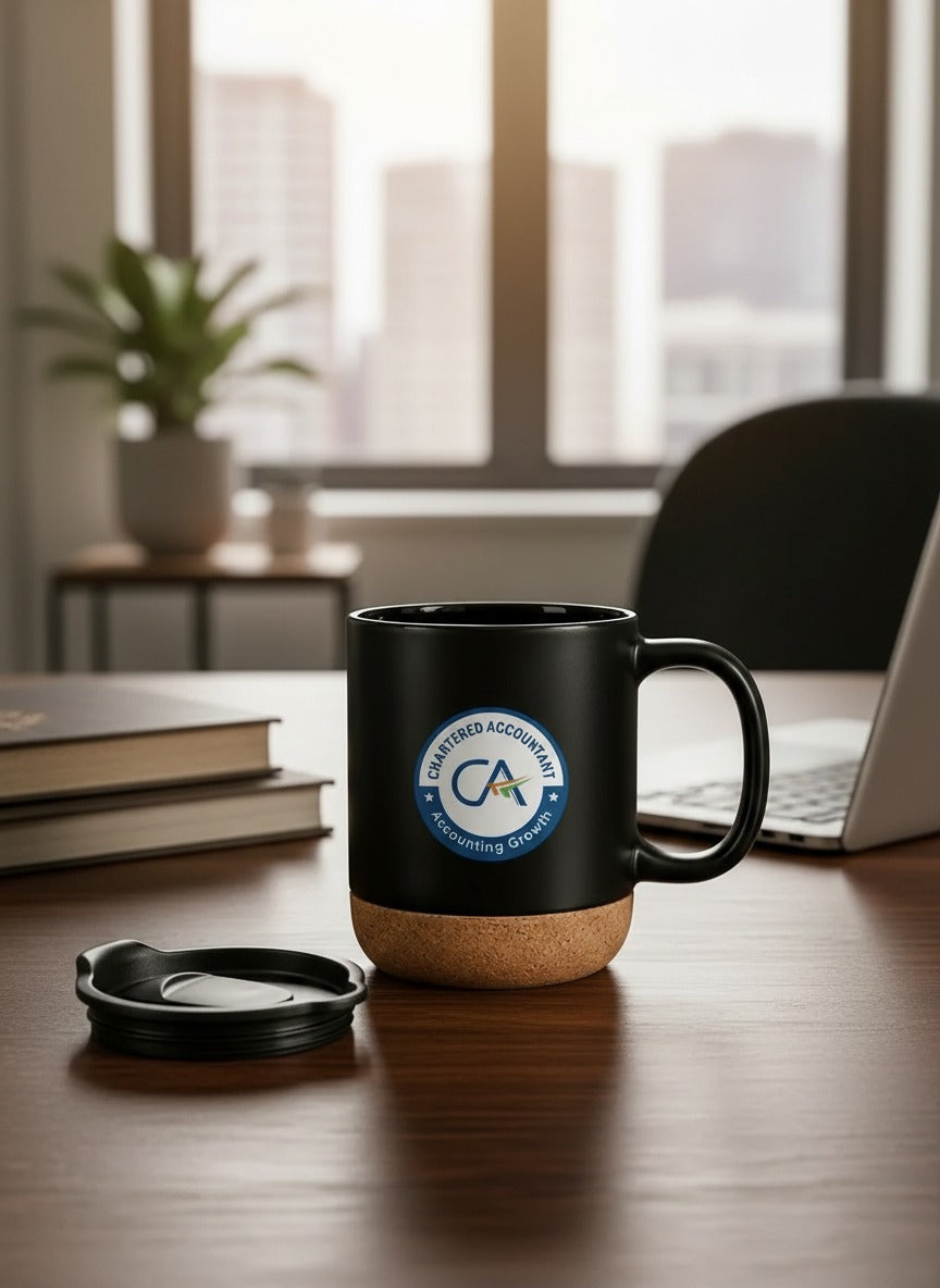 Premium  Chartered Accountant Matt Black Ceramic Mug