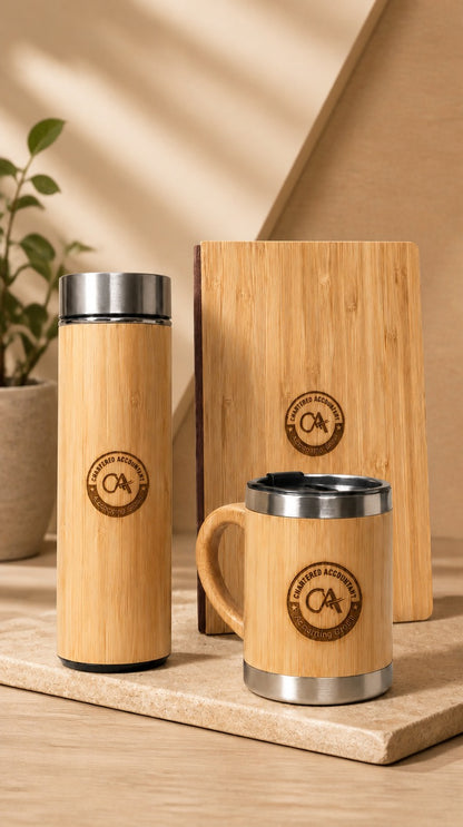 Premium Chartered Accountant Eco - Friendly Bamboo Gift Set (Set 3)
