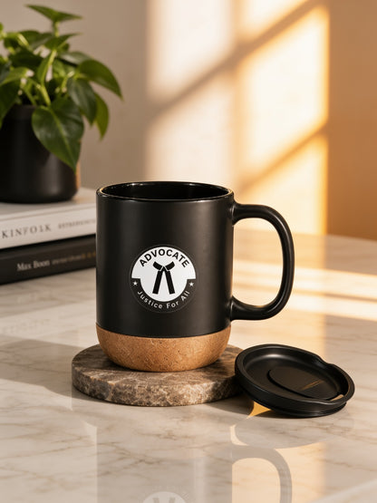 Premium  Advocate Matt Black Ceramic Mug