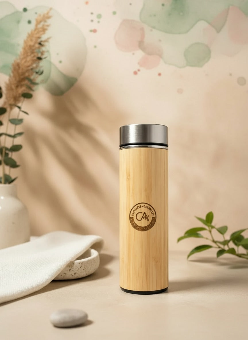 Premium  Chartered Accountant Engraved Bamboo Bottle