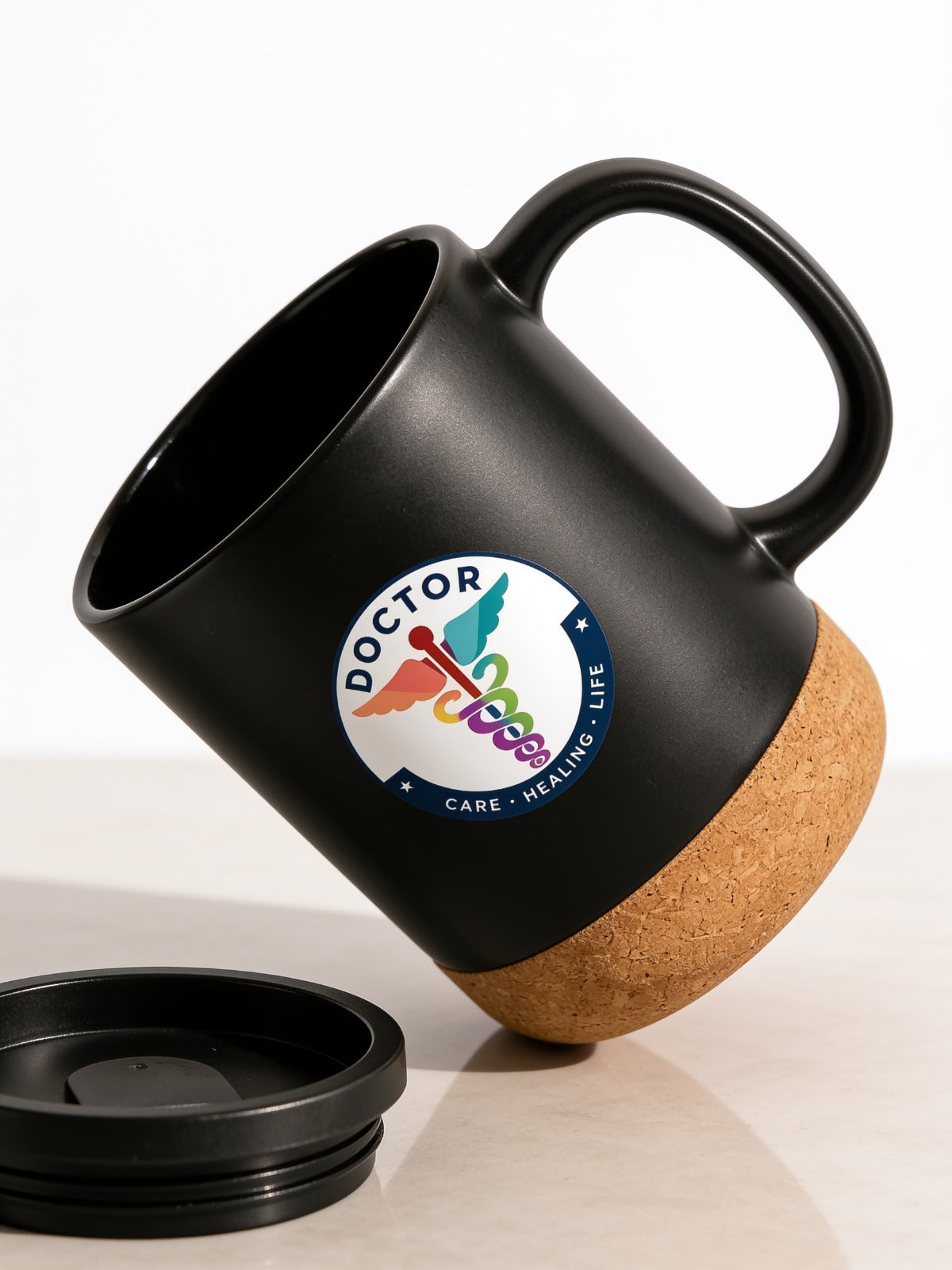 Premium  Doctor Matt Black Ceramic Mug