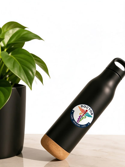Premium  Doctor Matt Black Stainless Steel Bottle