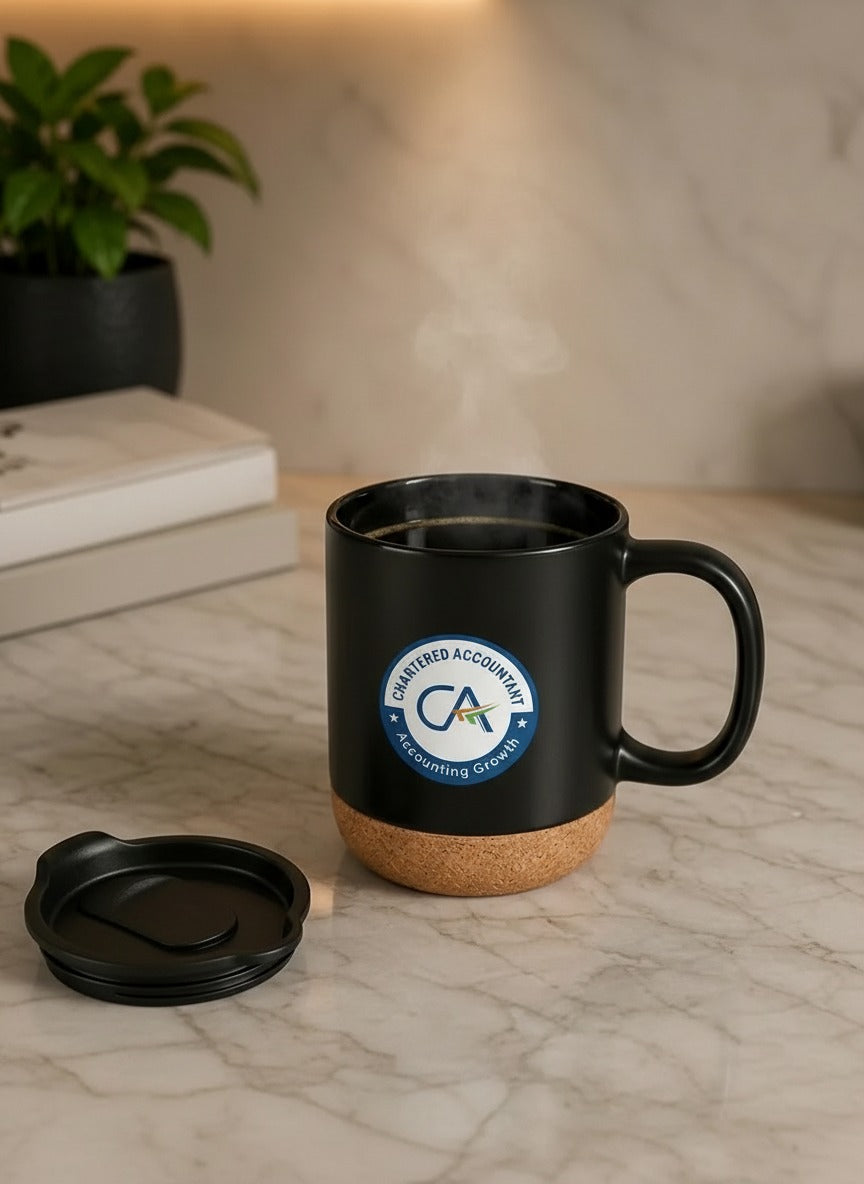 Premium  Chartered Accountant Matt Black Ceramic Mug