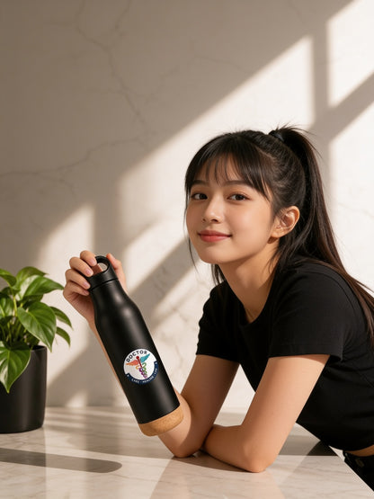 Premium  Doctor Matt Black Stainless Steel Bottle