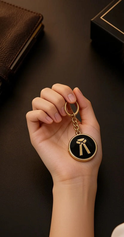 Premium Advocate Signature Pen Golden & Keychain