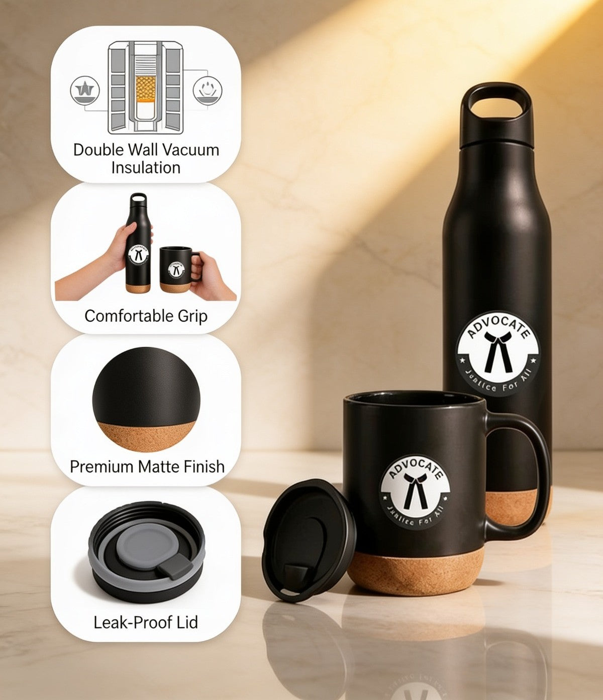 Premium Advocate Matt Black Gift Set (Set 2)