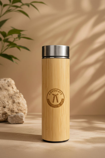 Premium  Advocate Engraved Bamboo Bottle