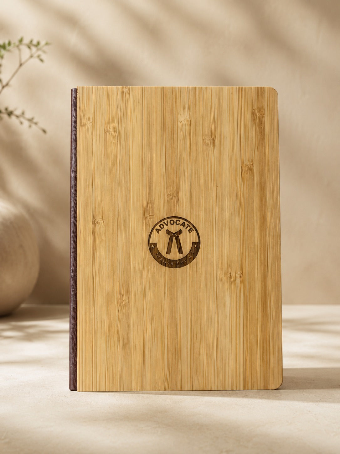 Premium  Advocate Engraved Bamboo Notebook