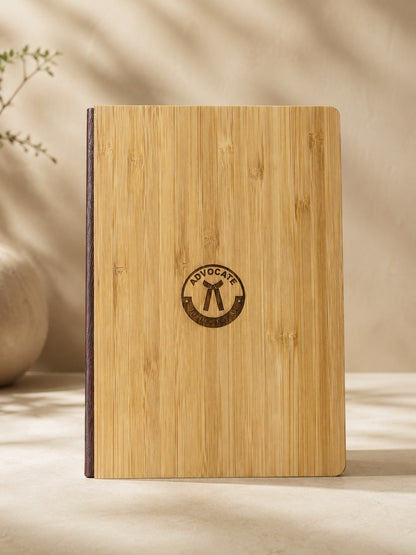 Premium  Advocate Engraved Bamboo Notebook