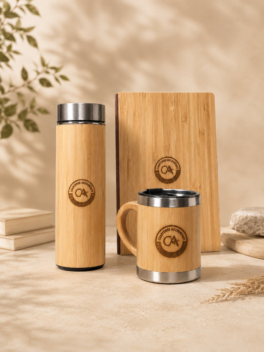 Premium Chartered Accountant Eco - Friendly Bamboo Gift Set (Set 3)