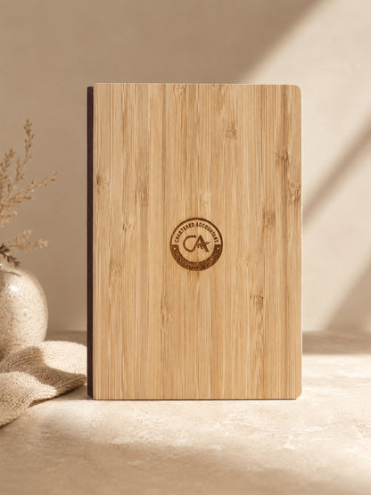 Premium  Chartered Accountant Engraved Bamboo Diary