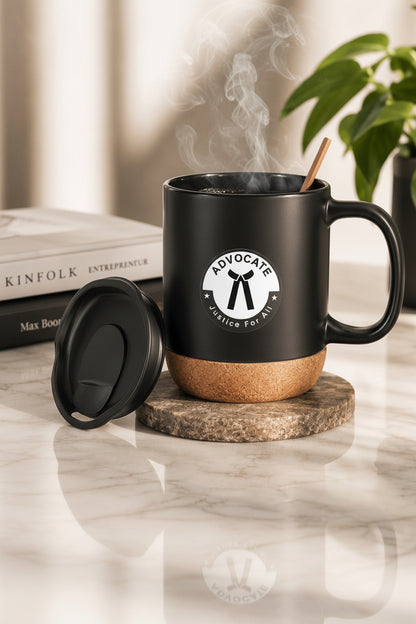Premium  Advocate Matt Black Ceramic Mug