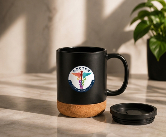Premium  Doctor Matt Black Ceramic Mug