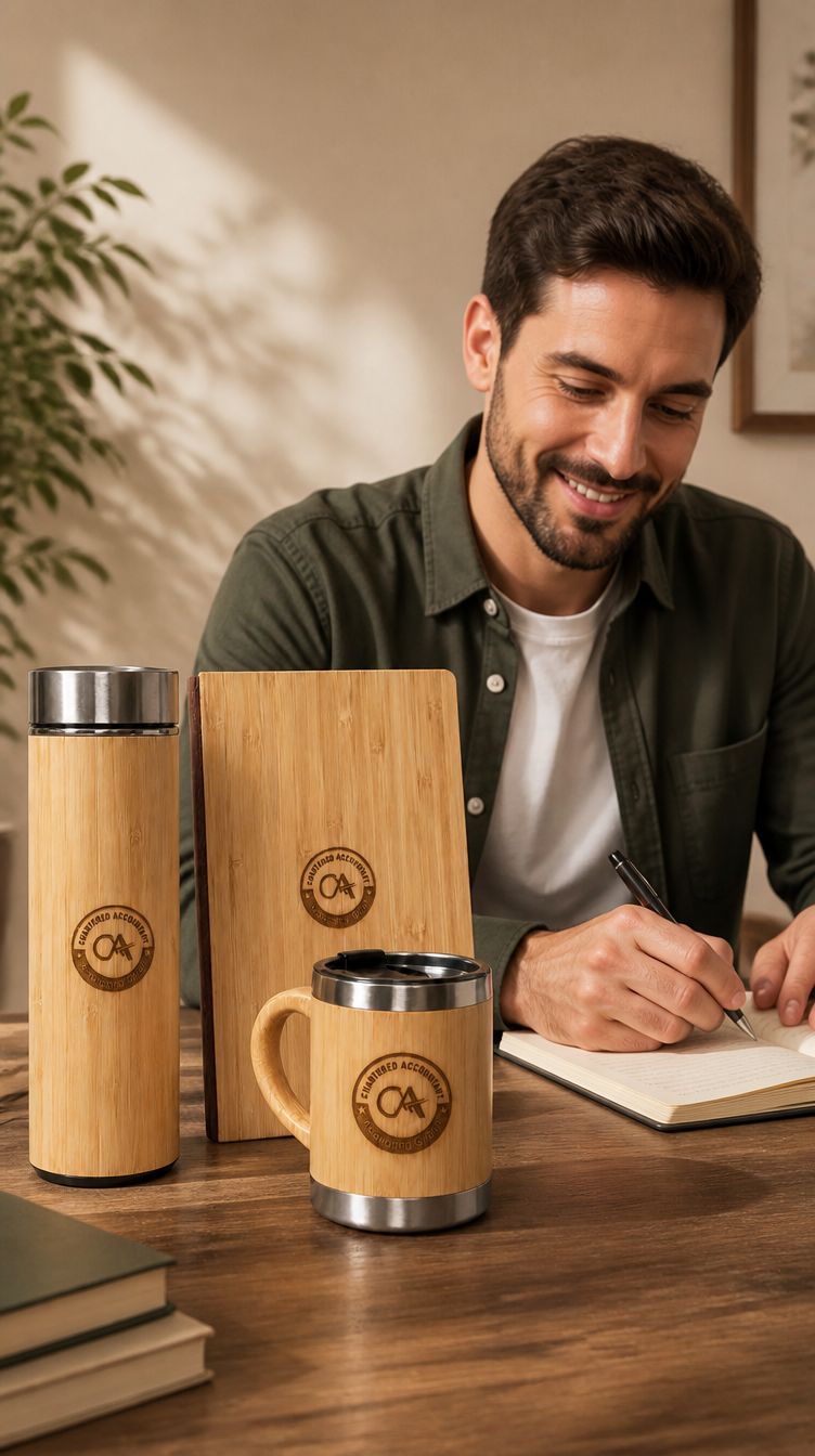 Premium Chartered Accountant Eco - Friendly Bamboo Gift Set (Set 3)