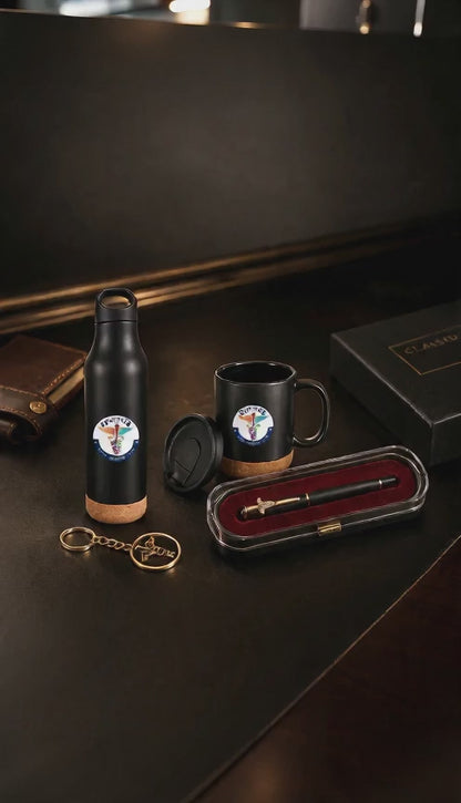 Premium Doctor Gift Set with Golden Keychain (Set of 4)