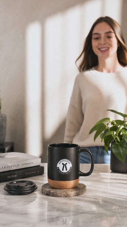 Premium  Advocate Matt Black Ceramic Mug