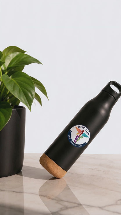 Premium  Doctor Matt Black Stainless Steel Bottle