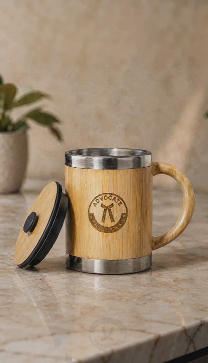 Premium Advocate Engraved Bamboo Mug