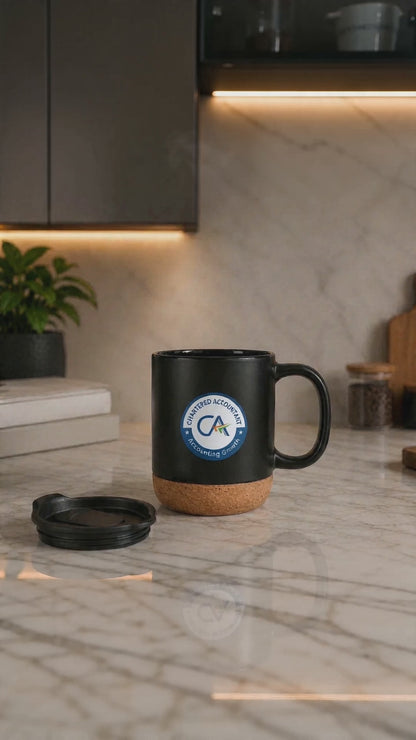 Premium  Chartered Accountant Matt Black Ceramic Mug