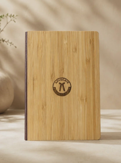 Premium  Advocate Engraved Bamboo Notebook